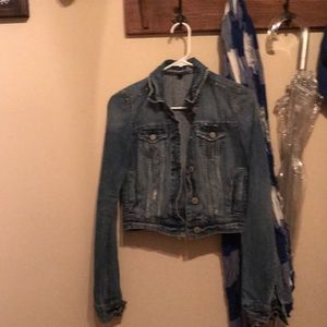 AE crop jean jacket